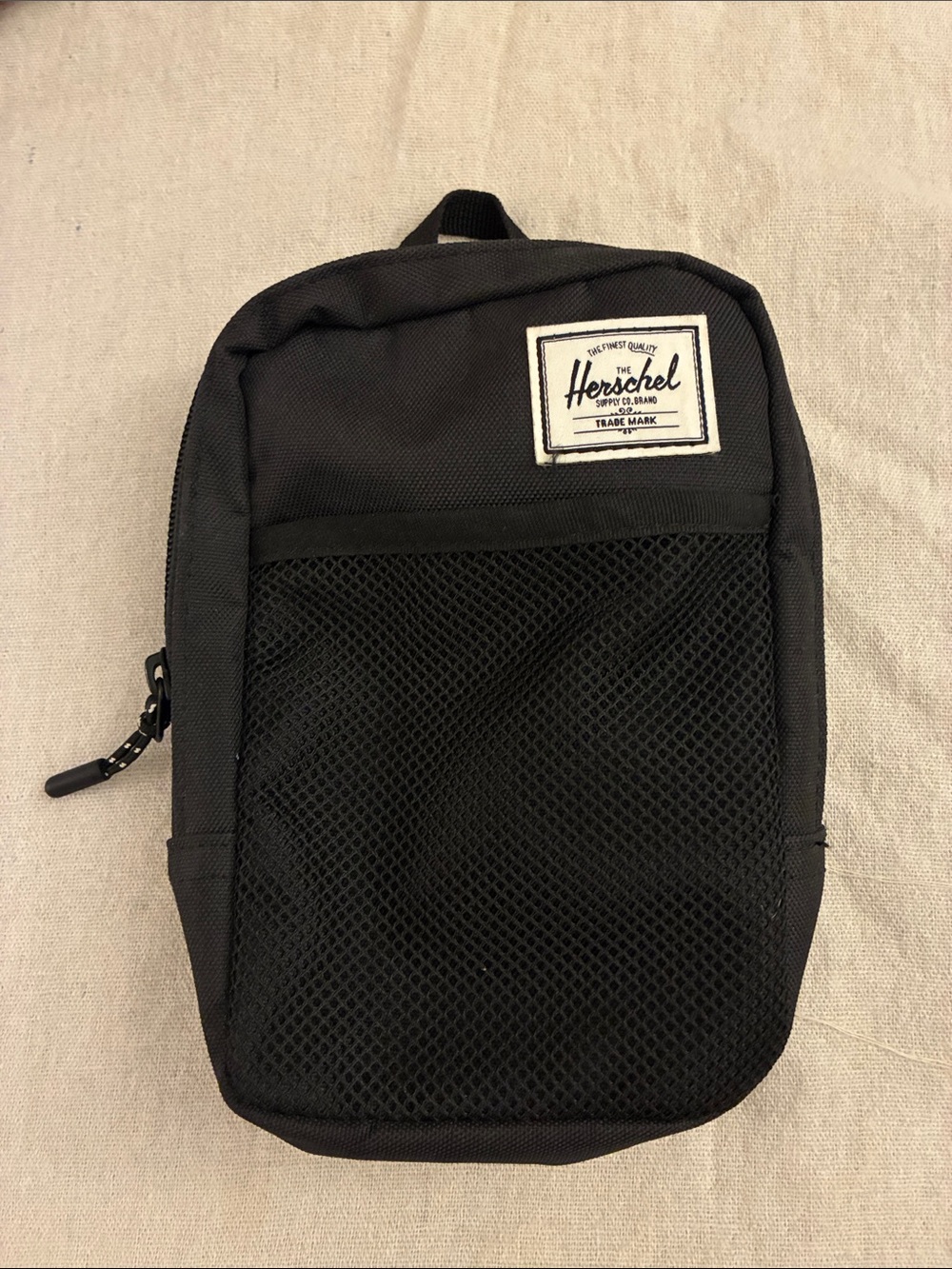 Herschel Supply Company Black Mesh Front Belt Bag Sinclair Crossbody